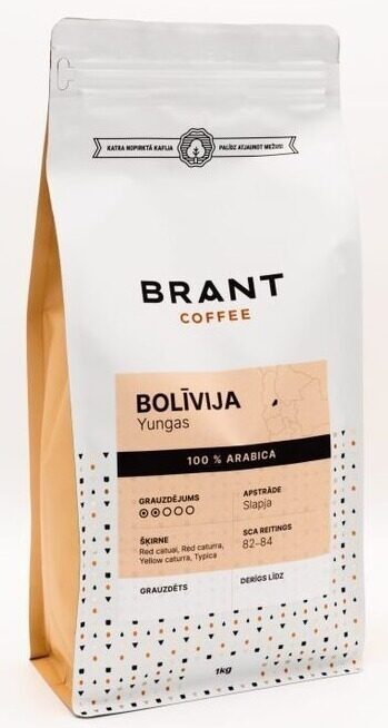 Bolīvijas Yungas reģiona kafija 1kg